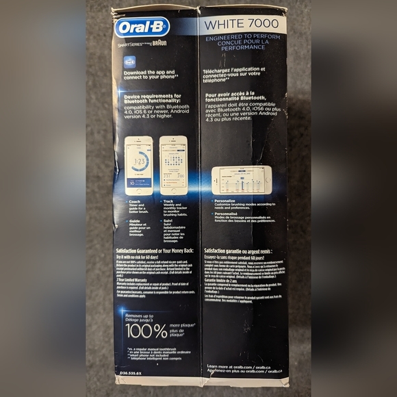 Oral-B White 7000 Rechargeable Toothbrush - Picture 5 of 6